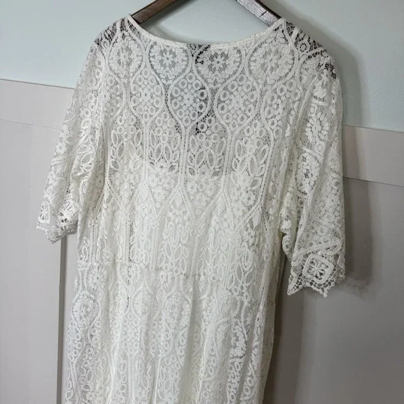 City Chic NWT Summer Lace Maxi Dress Women's XL/22 Ivory Bridal Elopement  Boho - eharrisgallery.com